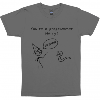 Programmer Harry T-Shirt Dar Grey