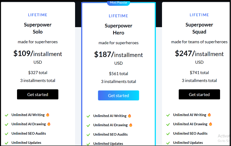 ClosersCopy Pricing Page ClosersCopy Pricing Page