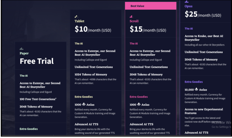 StoryLab AI Pricing Page StoryLab AI Pricing Page