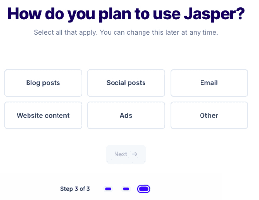 Jasper planning