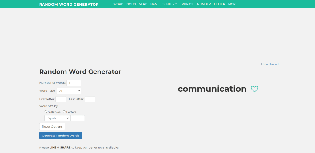 Random Word Generator Overview